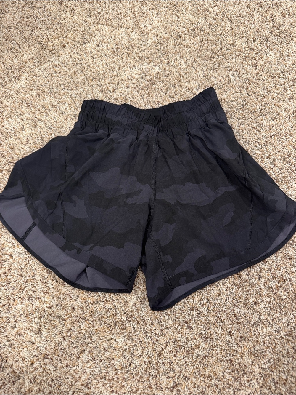 Women’s Black Camo Running Shorts - Brand: Lululemon
